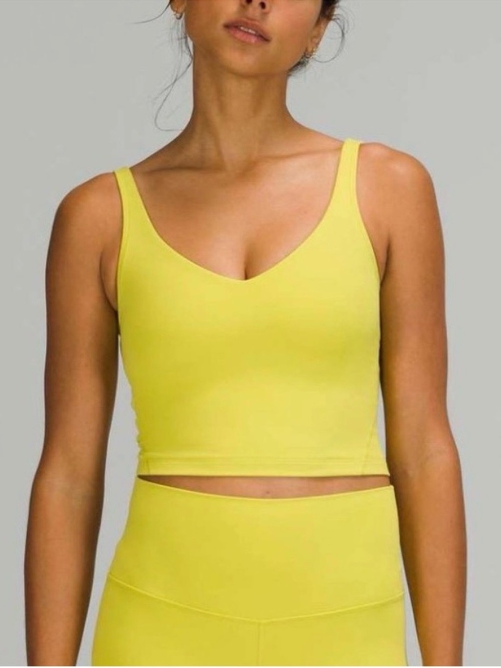 Lululemon Align Crop Tank Top Yellow Size 6